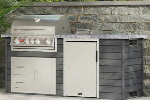 Bull Core Series ODK Angus outdoor kitchen island in charcoal