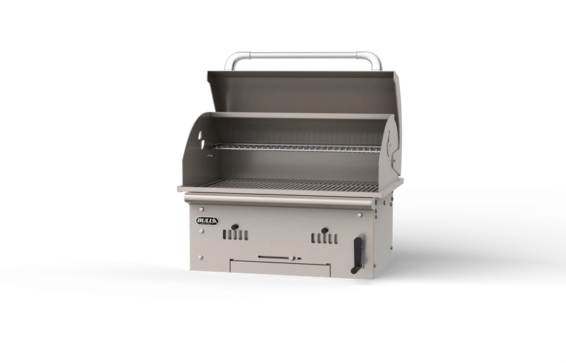 Bull Bison premium built-in charcoal grill head in 14-gauge 304 stainless steel