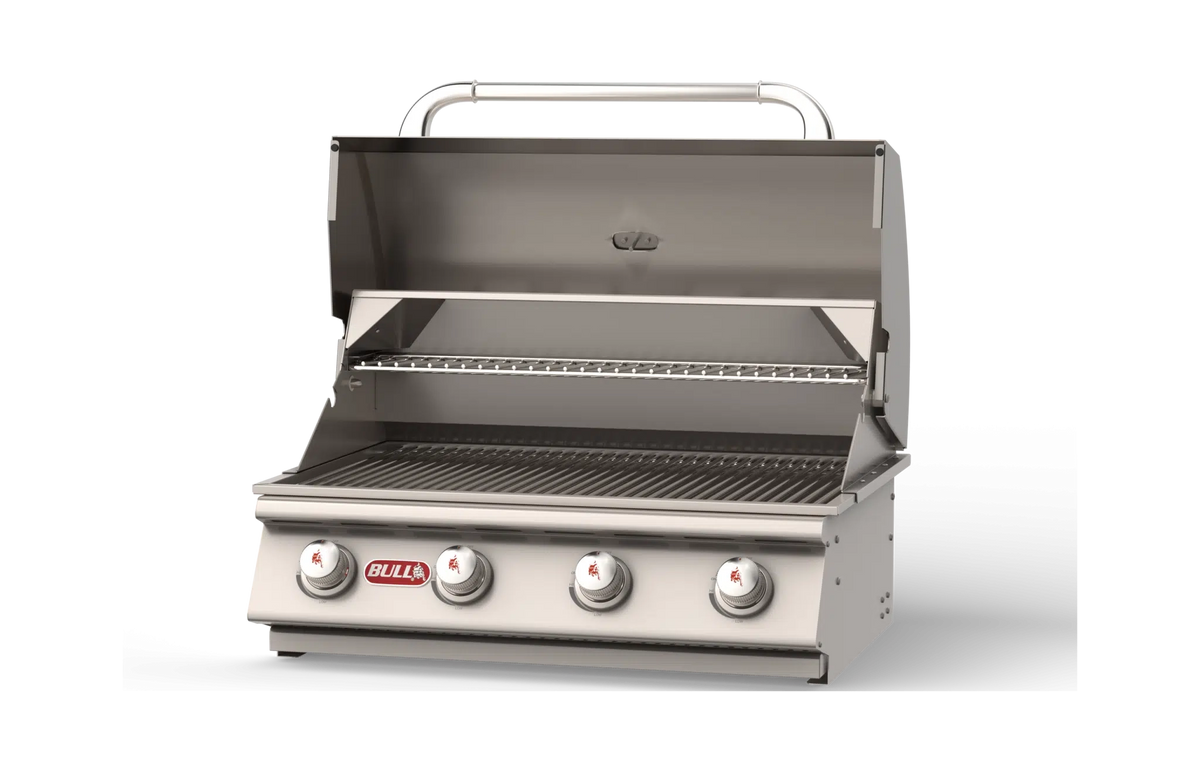 Bull Outlaw 30 inch 4-burner built-in gas grill head in 304 stainless steel