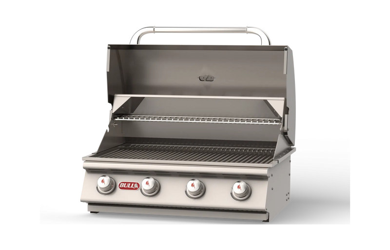 Bull Outlaw 30 inch 4-burner built-in gas grill head in 304 stainless steel