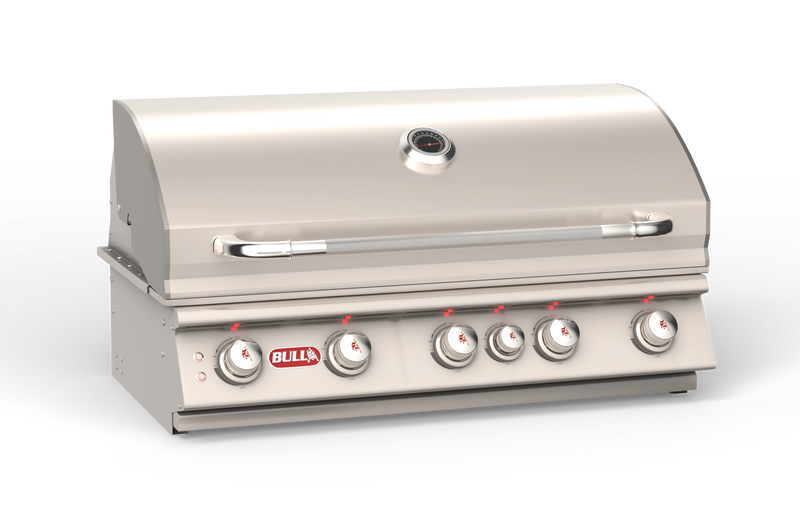 Bull Brahma 38 inch 5-burner built-in gas grill head in 304 stainless steel