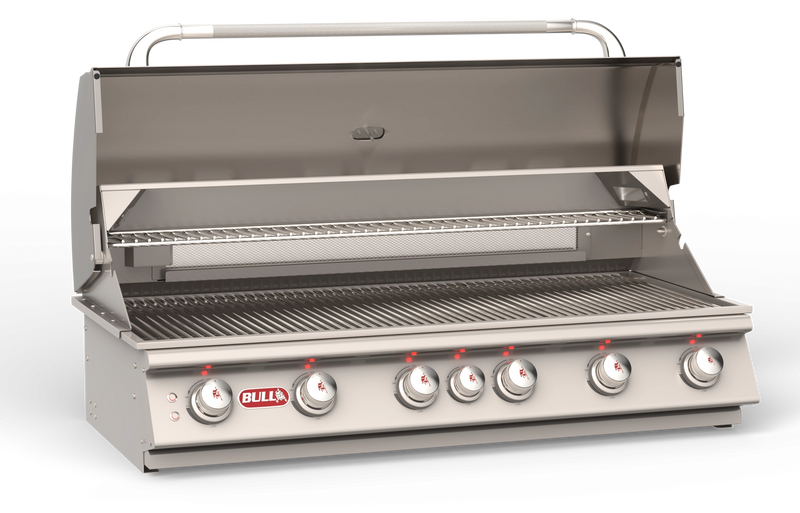 Bull Diablo 46 inch 6-burner built-in gas grill head in 304 stainless steel