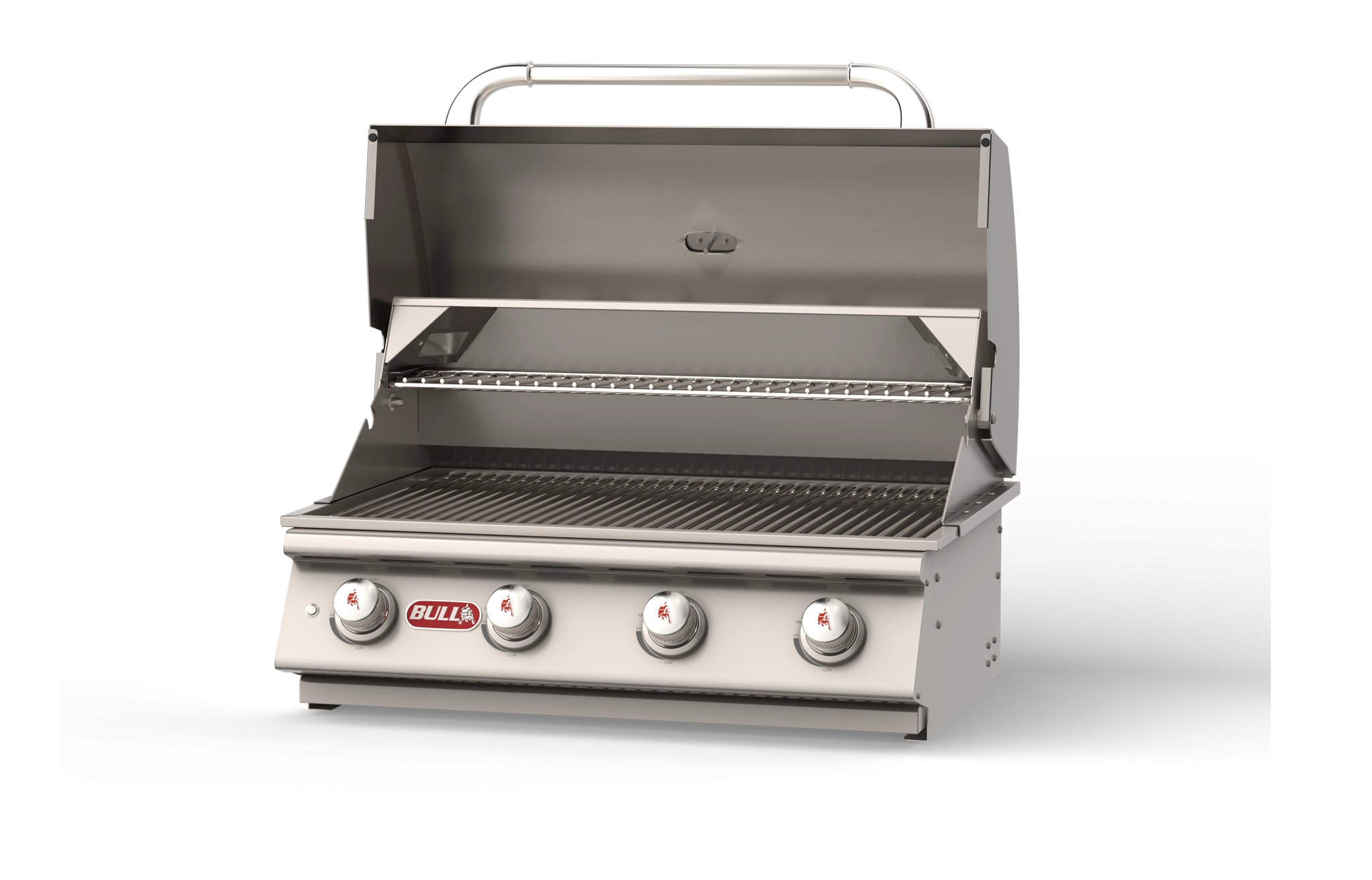 Bull Lonestar Select 30 inch 4-burner built-in gas grill head in 304 stainless steel