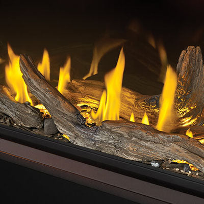 Napoleon Tall Linear Vector driftwood high definition logs