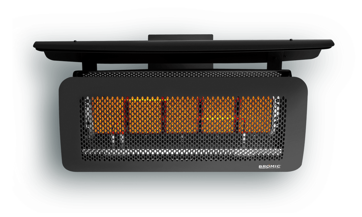 Bromic Tungsten Smart-Heat Gas 500 patio heater, matte black finish, studio product photo