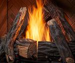 Outdoor Lifestyles Courtyard fireplace log set detail
