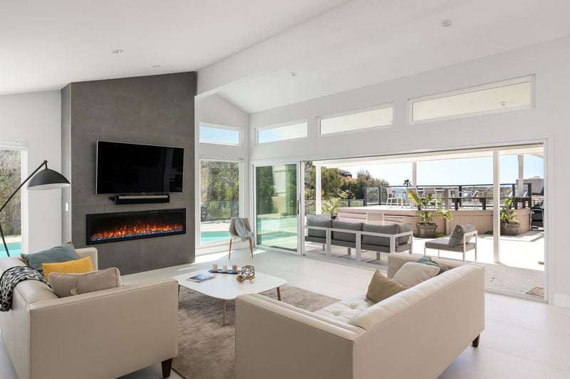 Spectrum Slimline 60 inch wall-mounted electric fireplace
