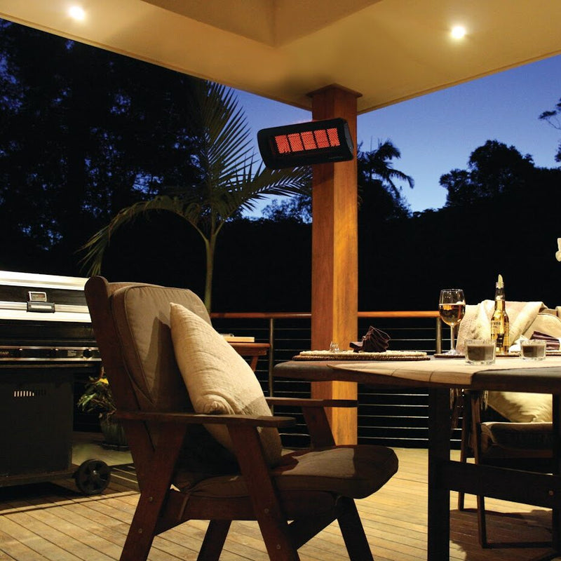Bromic Tungsten Smart-Heat Gas 500 patio heater in residential outdoor setting