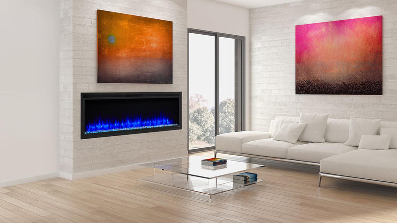 SimpliFire Allusion Platinum installed in living room