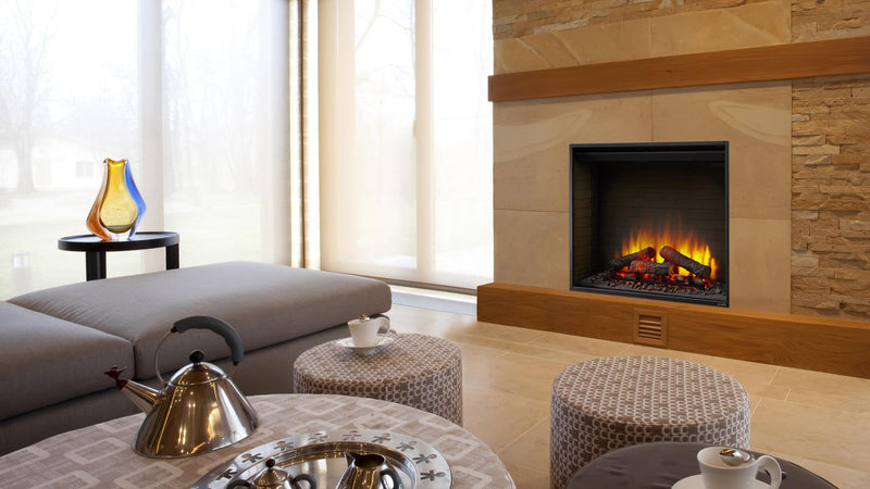 SimpliFire 36 inch Built-In Electric Fireplace room setting