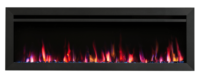 SimpliFire Allusion Slim 50 inch electric fireplace with logs