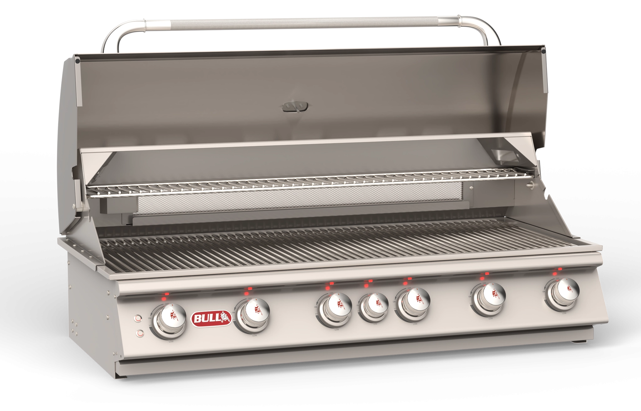 Bull Diablo 46 inch 6-burner built-in gas grill head in 304 stainless steel