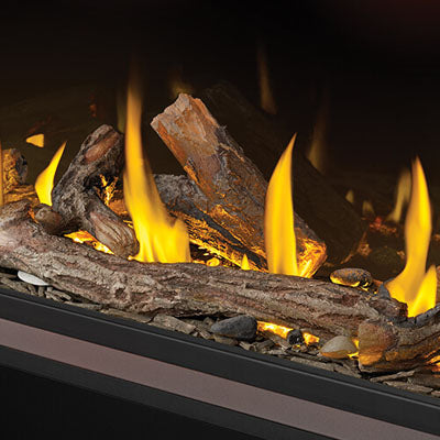 Napoleon Tall Linear Vector oak high definition logs