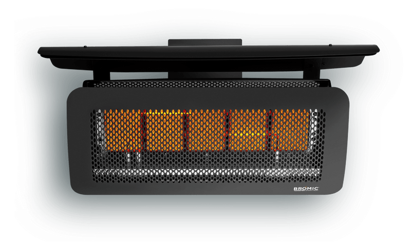 Bromic Tungsten Smart-Heat Gas 500 patio heater, matte black finish, studio product photo