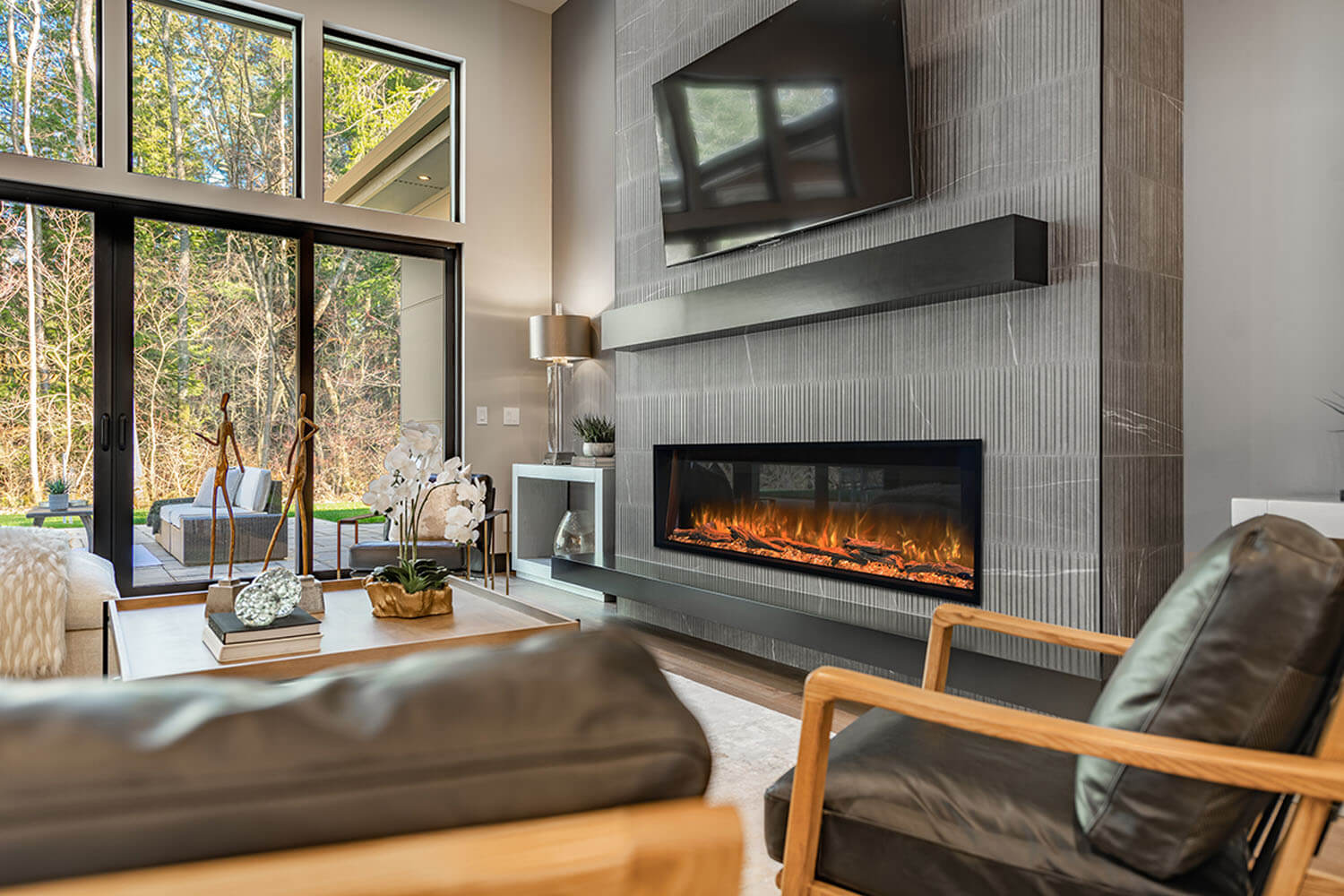 Modern Flames Landscape Pro Slim in living room