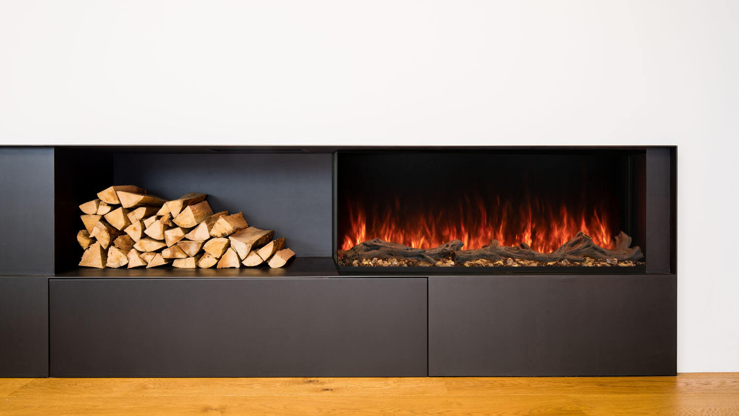 Modern Flames Landscape Pro Multi in modern living room