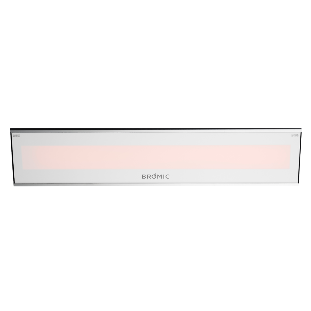 Bromic Platinum Smart-Heat Electric patio heater, white finish