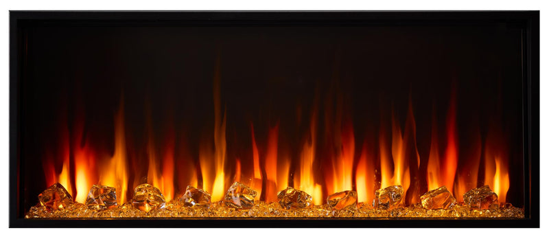 SimpliFire Scion Clean Face Linear Electric Fireplace flame detail