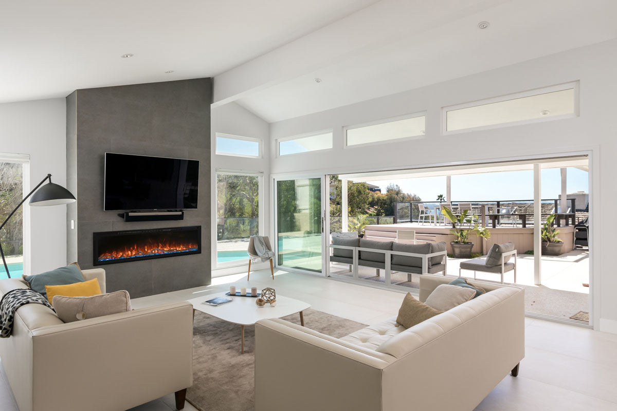 Spectrum Slimline 60 inch wall-mounted electric fireplace