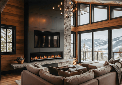 SimpliFire Allusion Edge Electric Fireplace — 50", 60", 78" & 100"